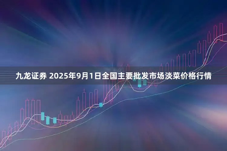 九龙证券 2025年9月1日全国主要批发市场淡菜价格行情